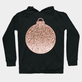 Rose gold Christmas bauble III Hoodie